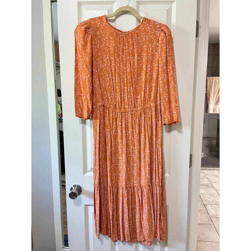 A New Day pink and orange floral dress NEVER WORN